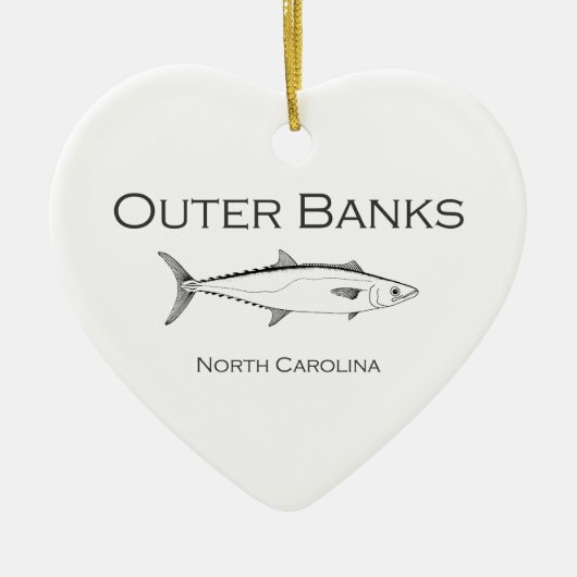 Outer Banks North Carolina King Mackerel Keramisch Ornament (Voorkant)