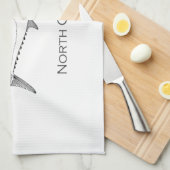 Outer Banks North Carolina King Mackerel Theedoek (Quarter Fold)