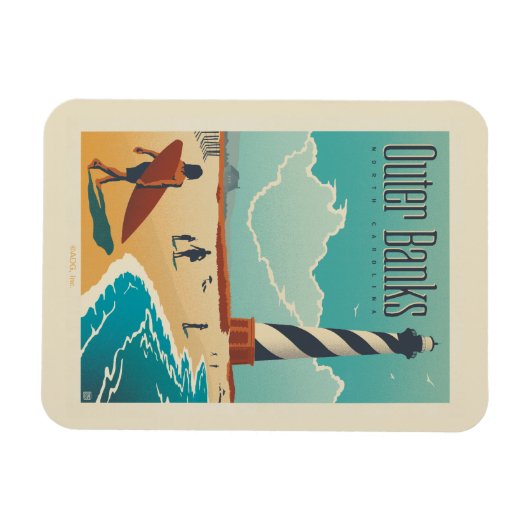 Outer Banks | North Carolina Magneet (Horizontaal)