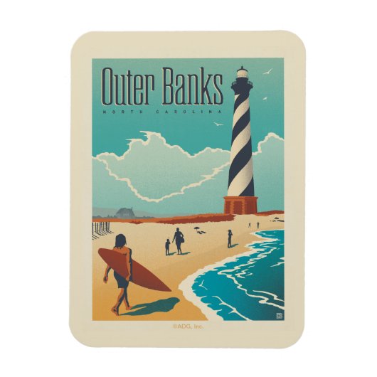 Outer Banks | North Carolina Magneet (Verticaal)