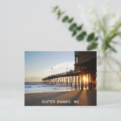 Outer Banks North Carolina OBX Avalon Vist Pier Briefkaart (Staand voorkant)