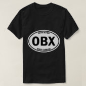 Outer Banks, North Carolina OBX Oval Travel T-shirt (Design voorkant)