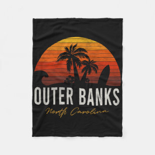 Outer Banks North Carolina Palms Vacation Trip Sur Fleece Deken