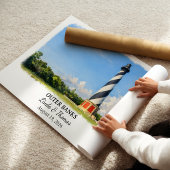 Outer Banks North Carolina Poster, Watercolor Poster