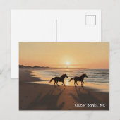 Outer Banks North Carolina Reizen Briefkaart (Voorkant / Achterkant)