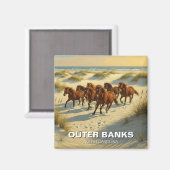 Outer Banks North Carolina Reizen Magneet (Voorkant / Achterkant)