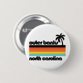 Outer Banks North Carolina Ronde Button 5,7 Cm (Voorkant /achterkant)