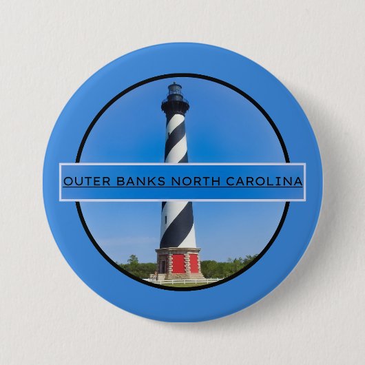 Outer Banks North Carolina Ronde Button 7,6 Cm (Voorkant)