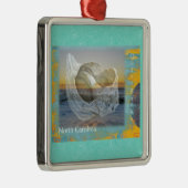 Outer Banks North Carolina Seashell & Surf Metalen Ornament (Rechts)