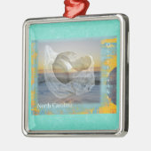 Outer Banks North Carolina Seashell & Surf Metalen Ornament (Links)