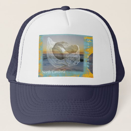 Outer Banks North Carolina Seashell & Surf Trucker Pet (Voorkant)