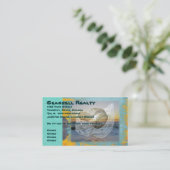 Outer Banks North Carolina Seashell & Surf Visitekaartje (Staand voorkant)