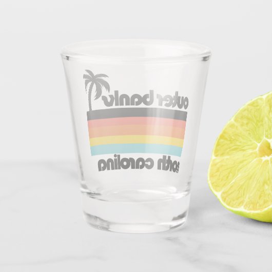 Outer Banks North Carolina Shot Glas (Achterkant)