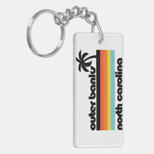 Outer Banks North Carolina Sleutelhanger (Voorkant Links)