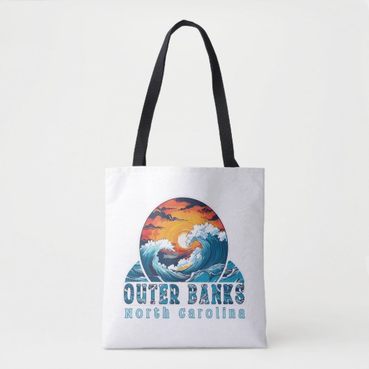 Outer Banks North Carolina Surfing Tote Bag (Voorkant)