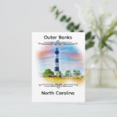 Outer Banks North Carolina T-Shirt Briefkaart (Staand voorkant)