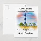 Outer Banks North Carolina T-Shirt Briefkaart (Voorkant / Achterkant)