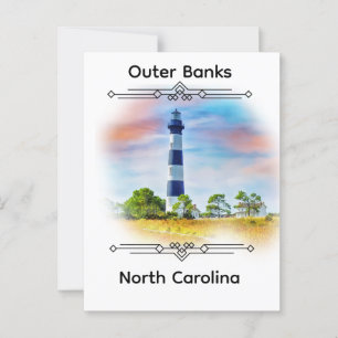 Outer Banks North Carolina T-Shirt Briefkaart