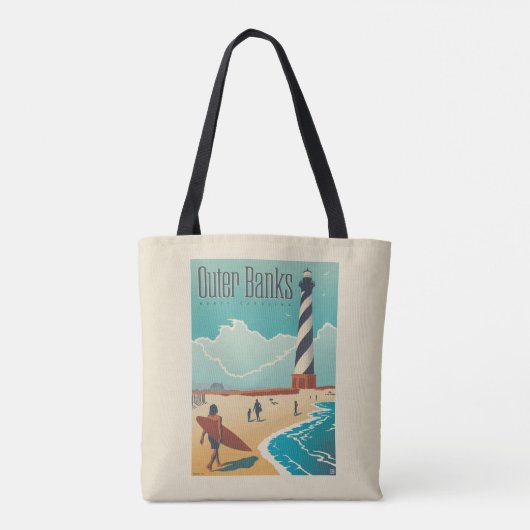 Outer Banks | North Carolina Tote Bag (Achterkant)