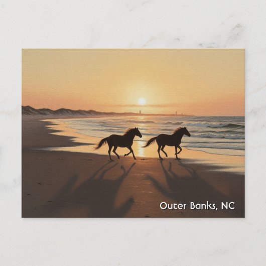 Outer Banks North Carolina Travel Briefkaart (Voorkant)