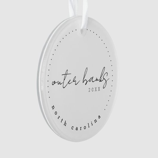 Outer Banks North Carolina Travel USA Simple Ornament (voorkant)