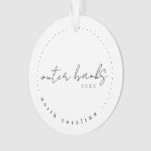 Outer Banks North Carolina Travel USA Simple Ornament (voorkant)