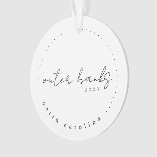 Outer Banks North Carolina Travel USA Simple Ornament (voorkant)