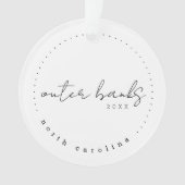 Outer Banks North Carolina Travel USA Simple Ornament (voorkant)