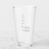Outer Banks North Carolina vuurtoren bier Glas (Achterkant)