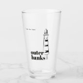 Outer Banks North Carolina vuurtoren bier Glas (Voorkant)