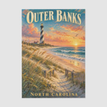 Outer Banks North Carolina Vuurtoren Zonsondergang