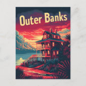 Outer Banks reisadvertentie Briefkaart (Voorkant)