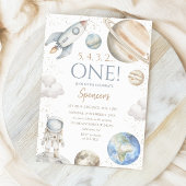 Outer Space 1e verjaardag Eerste reis rond de zon Kaart