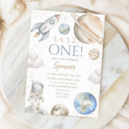 Outer Space 1e verjaardag Eerste reis rond de zon Kaart