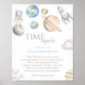 Outer Space 1e verjaardag Eerste reis rond de zon Poster (Voorkant)