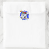 Outer Space 2e verjaardag T-shirts en geschenken Ronde Sticker (Tas)