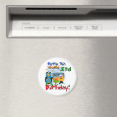 Outer Space 3e verjaardag Tshirts en geschenken Magneet (Insitu (Vaatwasser))