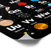 Outer Space Alphabet Astronomy Science Teacher Kin Poster (Hoek)