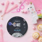 Outer Space Astronaut 1st Birthday Papieren Bordje (Feest)