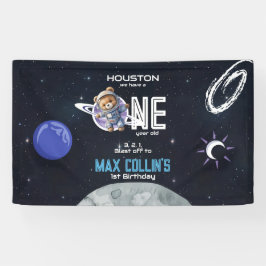 Outer Space Astronaut 1st Birthday Spandoek
