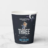 Outer Space Astronaut Any Age Birthday Papieren Bekers (Achterkant)