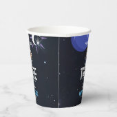 Outer Space Astronaut Any Age Birthday Papieren Bekers (Rechts)