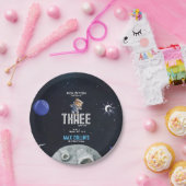 Outer Space Astronaut Any Age Birthday Papieren Bordje (Feest)