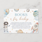 Outer Space Astronaut Boeken voor Baby Kaart (Voorkant)