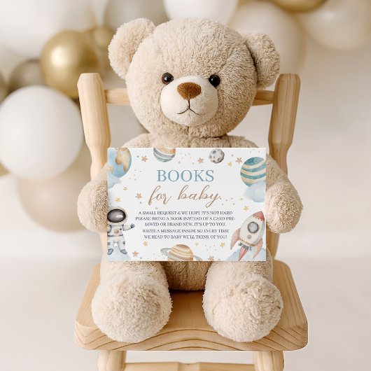 Outer Space Astronaut Boeken voor Baby Kaart
