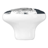 Outer Space Astronaut Foto gepersonaliseerd Keramische Knop (Zijkant)