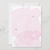 Outer Space Astronaut Oranje meisje Eerste verjaar Kaart (Achterkant)