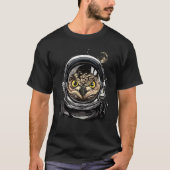 Outer Space Astronaut Owl Bird Birdwatch T-shirt (Voorkant)