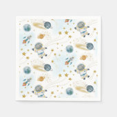 Outer Space Astronaut Pattern Servet (Voorkant)