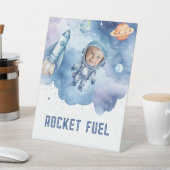 Outer Space Astronaut verjaardagsfeestje Rocket Fu Reclamebord Met Voetstuk (Insitu)